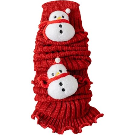 Julestrømper til børn - Søde julemandsdetaljer, knæhøje støvleovertræk, nye varme vintersokker til festlig stil