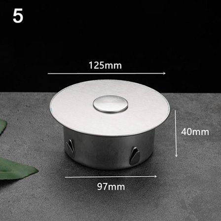 Viemäriputken cap Pyöreän putken pään tulppa 5 5