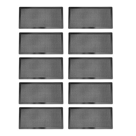 10 stk PC-vifte støvnettfilter PVC-datamaskin PC-etui støvtett filterdeksel magnetisk svart 120x240mm