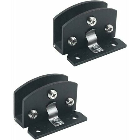 2 kpl lasiovisarana vitriini viinikaappi puristusovisarana (sopii 5-8 mm paksuiselle lasille - musta), oven saranan varaosat - musta