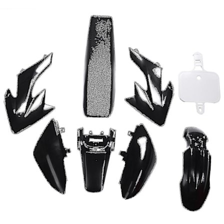 8 stk. 50cc 110cc 125cc 140cc Plastik 4-takts Crf50 Pit Off-road Bike Sæt Mudguard - Motorcykel Moto-Discount