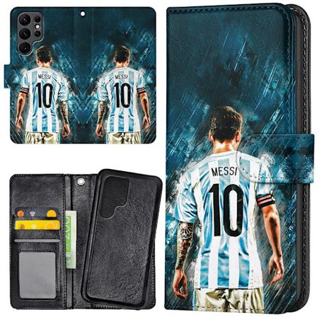 Samsung Galaxy S22 Ultra - Mobilcover/Etui Cover Messi