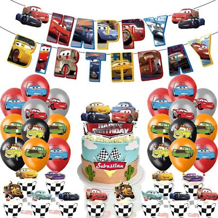 Jordgubbstema Grattis på födelsedagen Party Tillbehör Dekoration