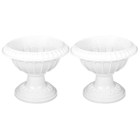 2 stk. Potter Utendørsplanter Utendørs Plantepotte Jord Hageplanter Urner Planter Plantepotte Urne Urneplantere