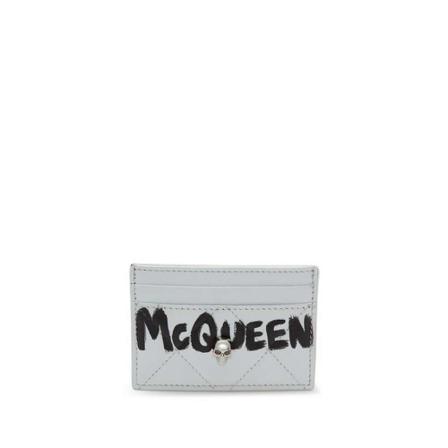 Alexander McQueen Taske Hvid, Dame Punge og Kortholder, Størrelse: ONE Size