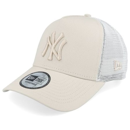 New Era - MLB Svart trucker Keps - New York Yankees Nos League Essential Stone/Stone A-frame Trucker @ Hatstore