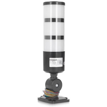 BERM Varoitusvalo 3-kerroksinen LED Kirkas Taitettava Merkkivalo Summerilla 12-24VDC Teollisuuskone