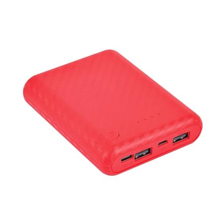 DIY Power Bank Box 4x18650 Batteri Case Skal med flera färgval Batteri ingår ej 5V/2,4A USB utgång Red
