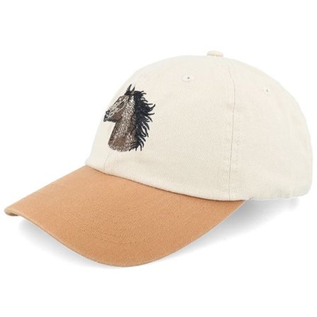 Wild Spirit - Beige unconstructed Keps - Horse Washed Stone/Wheat Dad Cap @ Hatstore
