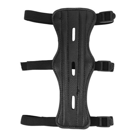 Justerbar Armbeskytter i Koskindslæder til Bueskydning, Underarmsbeskytter til Jagt og Skydetræning