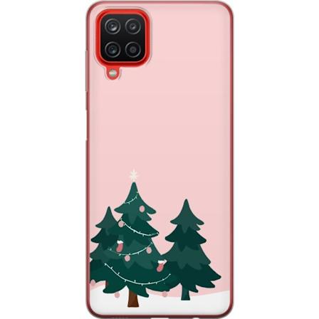 Samsung Galaxy A12 Gennemsigtig cover Juletræer Glædelig Jul