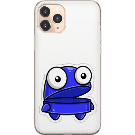Kompatibel Mobilcover til Apple Apple iPhone 11 Pro Blå tegneseriefigur med åbent udtryk og store øjne i sjov illustration