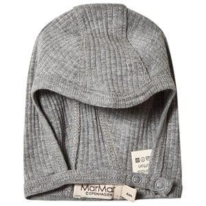 Kids - MarMar Copenhagen Gray Melange Rib Baby Hat 4 Months/ 62 cm - Headwear - 4 months -