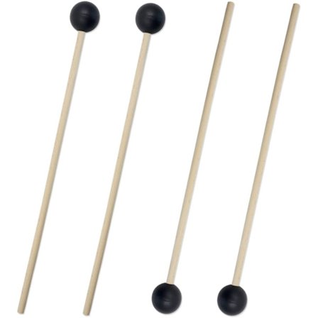 2 par xylofonklubbor, xylofonklubbor, Glockenpier