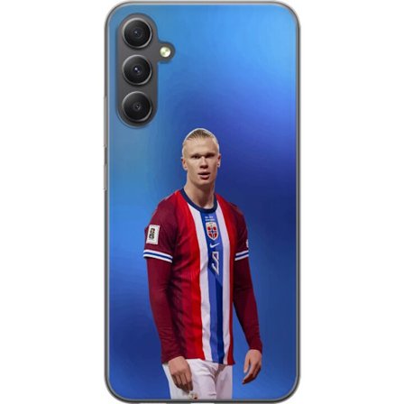 Kompatibelt Mobildeksel til Samsung Galaxy A35 Erling Haaland Manchester City Norge fotball angriper toppspiller utrolig målproduksjon kraftig rask og