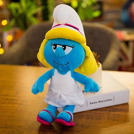 40cm Smurfdocka Plyschleksak Seriefigur Animedocka Leksak Present