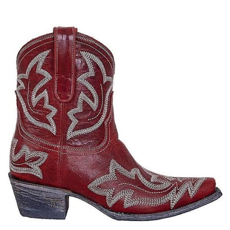 Kvinnor Retro Western Cowboy Cowgirl Broderi Spetsiga Tå Ankel Boots Låg Block Heel Booties Skor Storlek