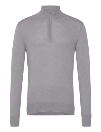J. Lindeberg M Merino Blend Half Zip - Grey - XXL