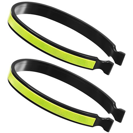 2 st reflekterande cykelbyxklämmor reflekterande byxklämmor cykelbyxomslagsklämmor cykel säkerhetstillbehör cyklar cykelutrustning