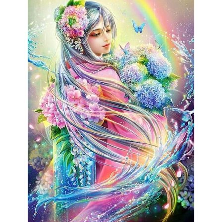 DIY diamantmålning 5D full diamant 30*40 full diamant (17) karaktär
