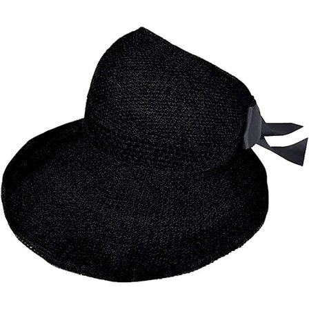 Solhatt for kvinner, bredbremmet stråhatt, solskjerm, bøttehatt, Boonie-hatt