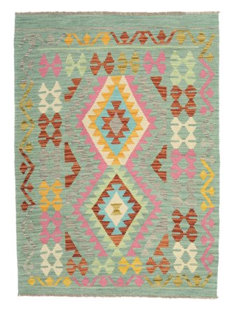 Mały Kilim Afgan Old Style Dywan 106X147 Wełna