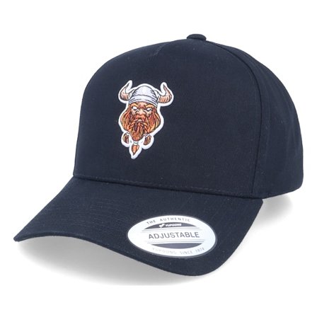 Vikings - Schwarz Adjustable Cap - Viking Warrior Patch Black A-Frame Adjustable @ Hatstore