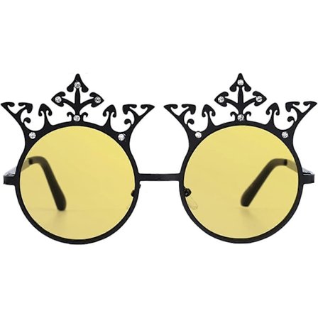 Halloween Kostymglasögon för Kvinnor och Flickor, Roliga Drottning Prinsessa Glasögon för Födelsedag, Festpresenter