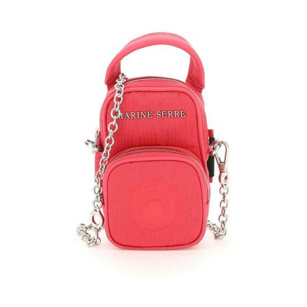 Marine Serre, two-pocket multiposition mini bag Rood, Dames, Maat:ONE Size