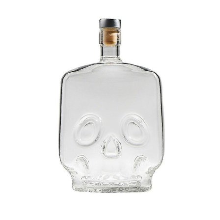 Glas Vinflaske Kvadratisk Kranium Dekanter Lufttæt