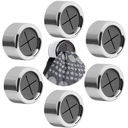 8 Stk. Selvklæbende Håndklædeholder Uden Boring, Selvklæbende Håndklædeholder, Rund