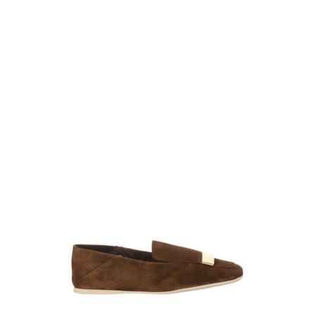Sergio Rossi Lågskor brun, Dam Loafers, Dam, Storlek: 39 EU