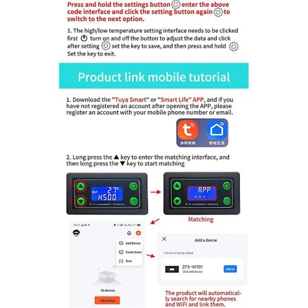 Wifi Fjärrstyrd Digital Temperaturregulator K Termoelement Högtemperaturregulator -99-999 Grader