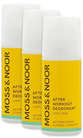 Moss & Noor After Workout Deodorant Light Mint 3 pack, Parfumer & Dufte, Skincare, Sampak