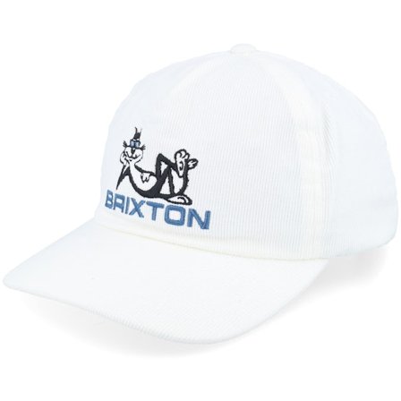 Brixton - Wit unconstructed Cap - Cool Cat Mp White Dad Cap @ Hatstore