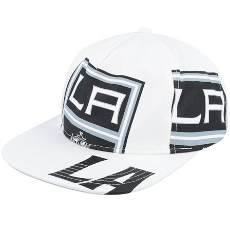 Mitchell & Ness - NHL White snapback Lippis - Los Angeles Kings In Your Face Deadstock White Snapback @ Hatstore