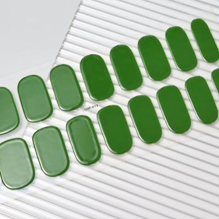 16 Tips Semi-Härdade Gel Nagelstickers Ren Färg UV/LED Lampa Gel Nagellack Wraps Långvarig Full Täckning Gel Sticker Nageldekoration##