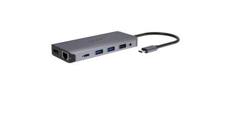 Acer 12-In-1 Type-C Adapter - dokkingstasjon - USB-C - 2 x HDMI, DP - 1GbE