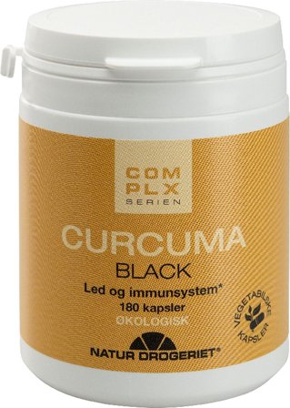 Natur Drogeriet Curcuma Black m. gurkemeje og sort peber 180 kaps., Helse & Madvarer, Ingredienser, Gurkemeje