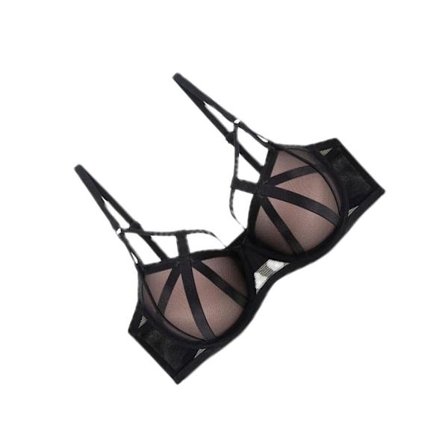 Dam BH Mesh Underkläder Deep-V Push Up Bysthållare