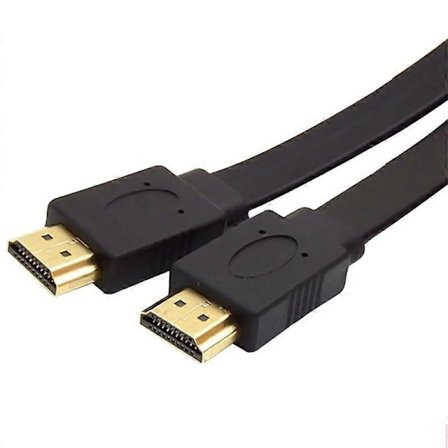 Högkvalitativ Full HD Kort HDMI-kompatibel Kabel Stödjer 3D Hane till Hane Plugg Platt Kabel Sladd för Ljud Video HDTV TV 30cm 50cm