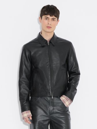 Holzweiler Slim-Fit Leather Jacket - Black - Men's - M