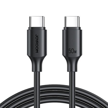 Joyroom USB-C till USB-C kabel 60W 1m - Svart