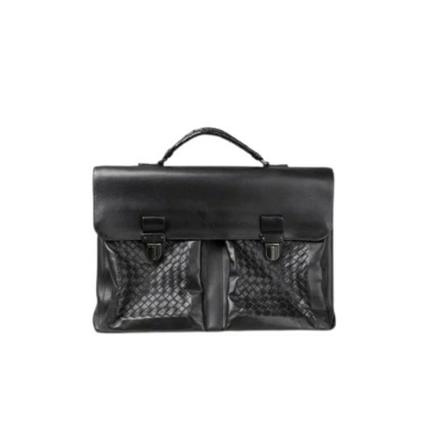 Bottega Veneta Vintage, Pre-owned Leather Handbag Zwart, Dames, Maat:ONE Size,Canvas