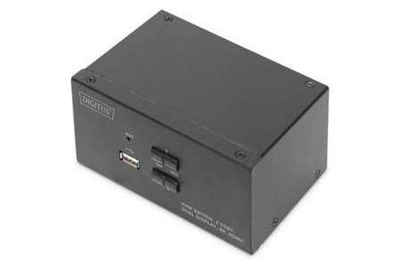 Digitus DS-12860 - KVM / lyd / USB-svitsj - 2 porter