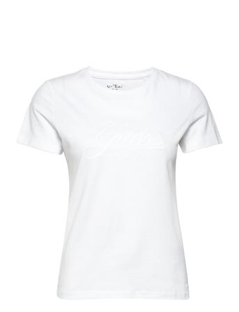 Ss Cn Tizzy Tee T-shirt Top Hvid GUESS Jeans