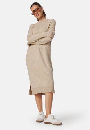 VILA Viril Crew Neck Midi Dress Klær