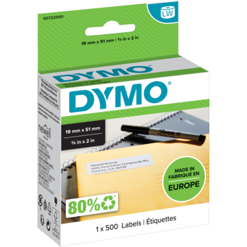 ETIKETT DYMO LABEL 19X51MM