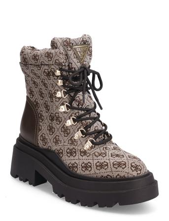 Vaney Shoes Boots Ankle Boots Laced Boots Monivärinen/Kuvioitu GUESS