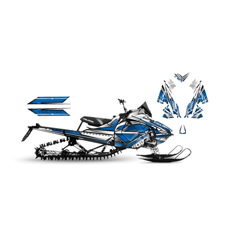 Dekalkit SweTown Bubbel Blå - Polaris Axys 800 Switchback XCR 2018-2020